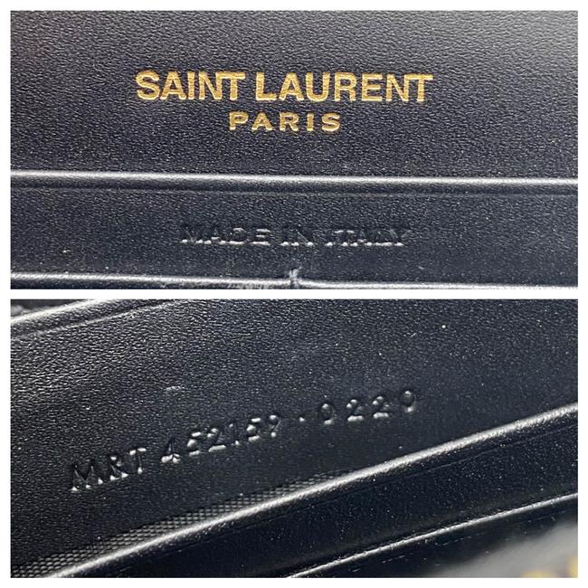 Saint Laurent Monogram Kate Chain Wallet Smooth Calfskin Classic Tassel Black Leather Cross Body Bag - image 11