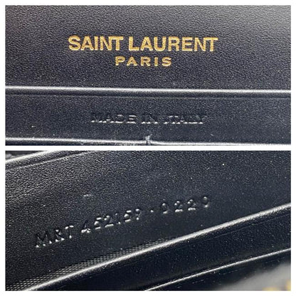 Saint Laurent Monogram Kate Chain Wallet Smooth Calfskin Classic Tassel Black Leather Cross Body Bag - image 11