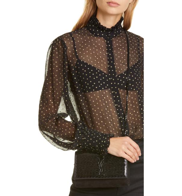Saint Laurent Monogram Kate Crossbody Paillette Embellished Black Suede Leather Shoulder Bag - image 2