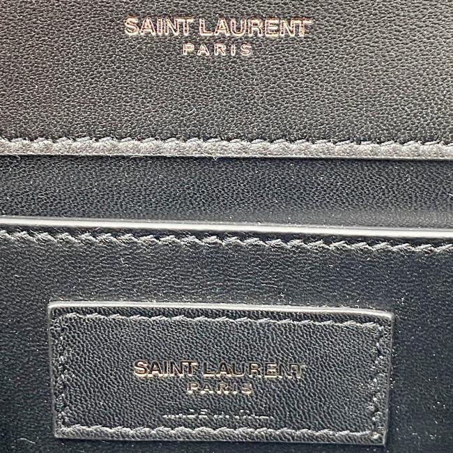 Saint Laurent Monogram Kate Crossbody Paillette Embellished Black Suede Leather Shoulder Bag - image 12