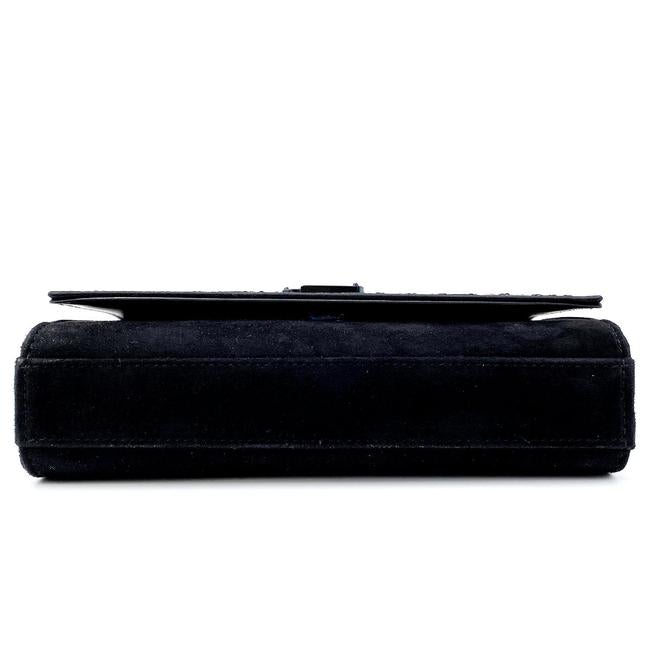 Saint Laurent Monogram Kate Crossbody Paillette Embellished Black Suede Leather Shoulder Bag - image 8