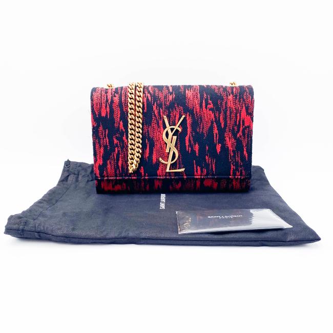 Saint Laurent Monogram Kate Crossbody Small Metallic Black Leather Shoulder Bag - photo 3