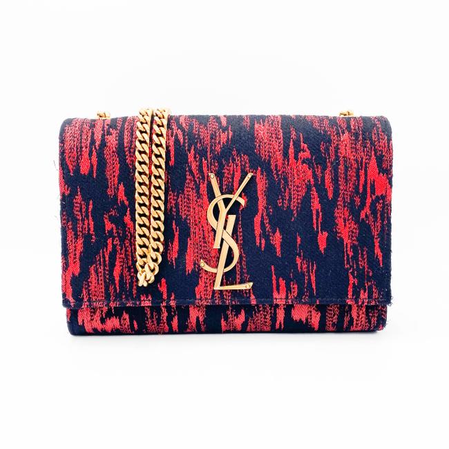 Saint Laurent Monogram Kate Crossbody Small Metallic Black Leather Shoulder Bag - photo 4