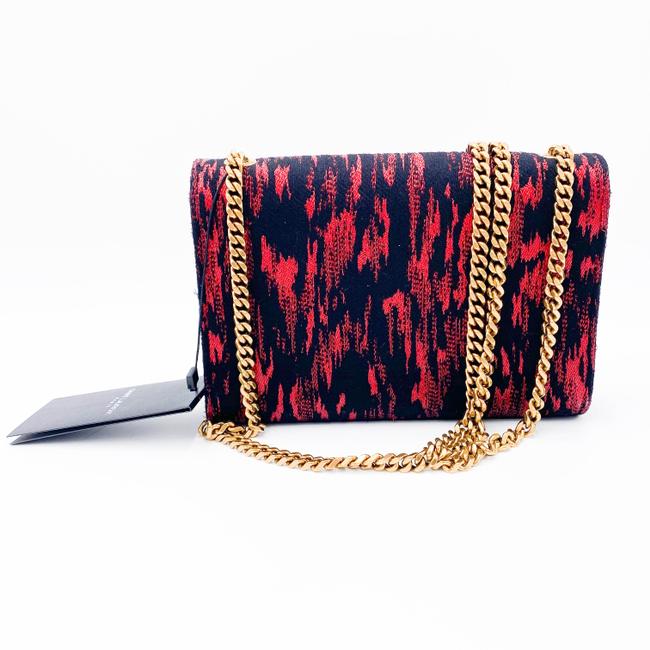 Saint Laurent Monogram Kate Crossbody Small Metallic Black Leather Shoulder Bag - photo 5