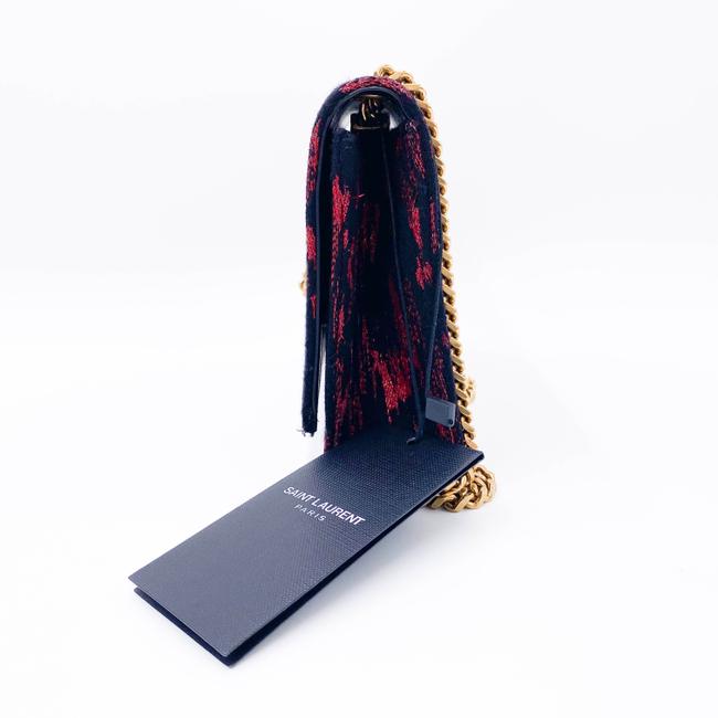 Saint Laurent Monogram Kate Crossbody Small Metallic Black Leather Shoulder Bag - photo 6