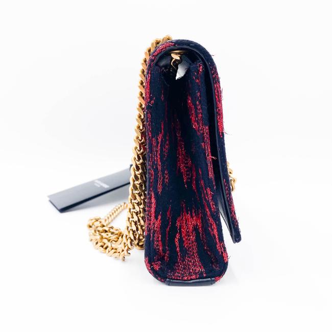 Saint Laurent Monogram Kate Crossbody Small Metallic Black Leather Shoulder Bag - photo 7