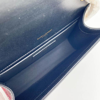 Saint Laurent Monogram Kate Crossbody Small Metallic Glitter Red Leather Shoulder Bag - photo 11