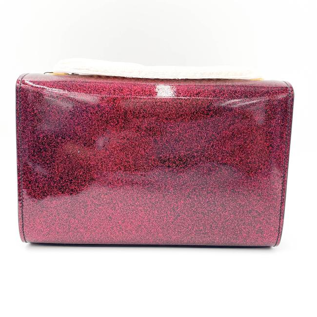 Saint Laurent Monogram Kate Crossbody Small Metallic Glitter Red Leather Shoulder Bag - photo 5