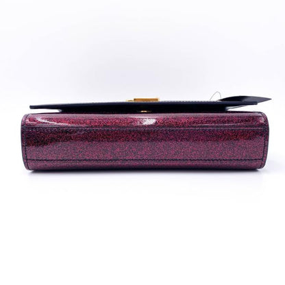 Saint Laurent Monogram Kate Crossbody Small Metallic Glitter Red Leather Shoulder Bag - photo 9