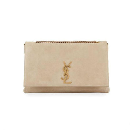 Saint Laurent Monogram Kate Crossbody Soft Medium Reversible Ysl Monogram Beige Leather Shoulder Bag - image 1