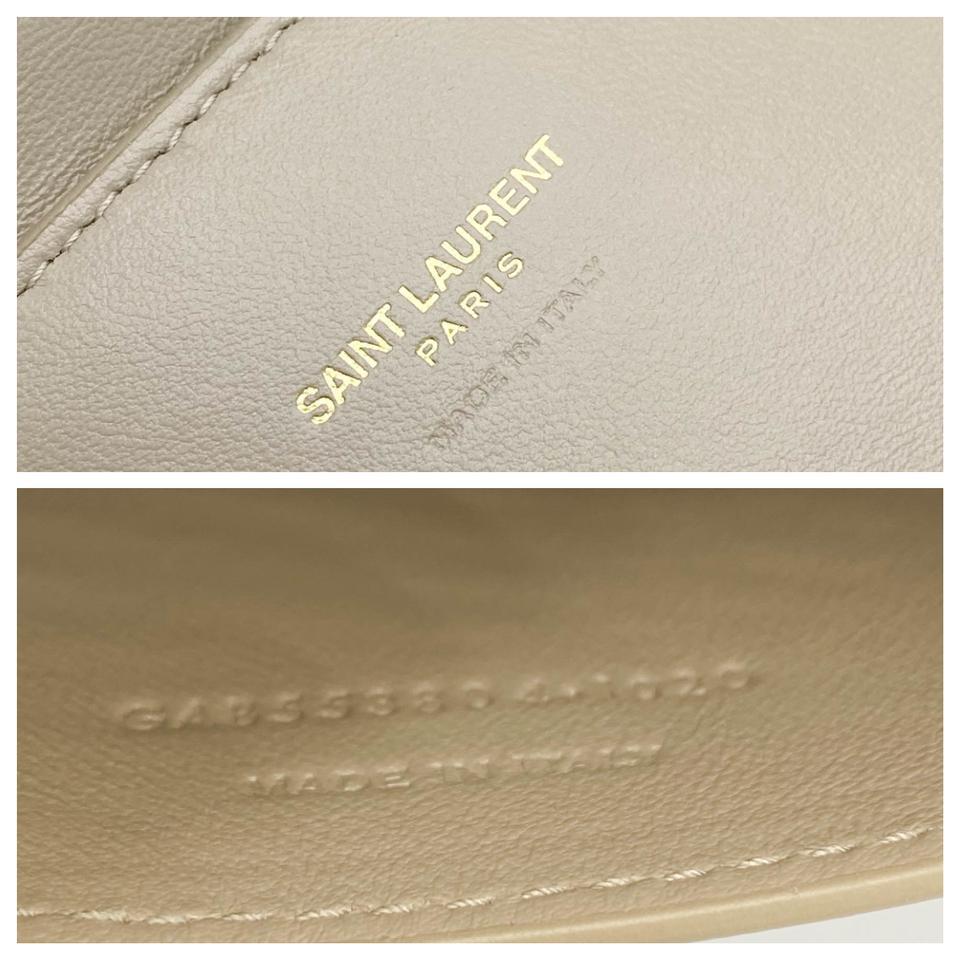 Saint Laurent Monogram Kate Crossbody Soft Medium Reversible Ysl Monogram Beige Leather Shoulder Bag - image 11