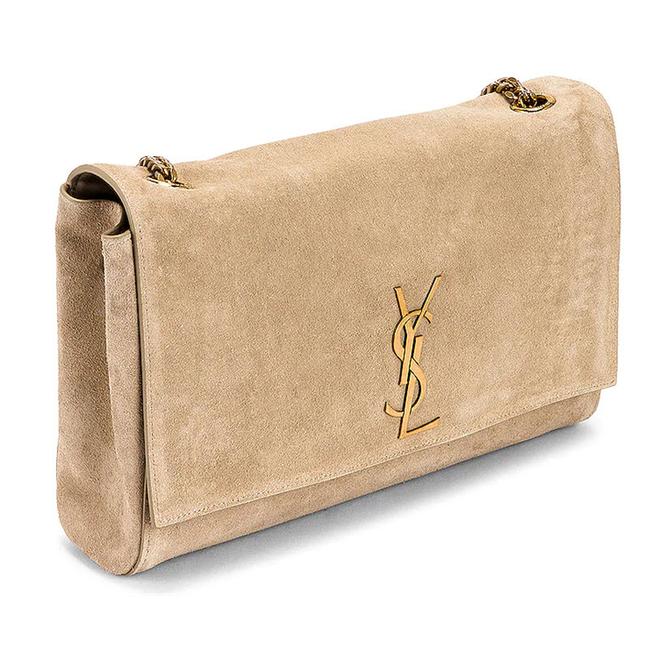 Saint Laurent Monogram Kate Crossbody Soft Medium Reversible Ysl Monogram Beige Leather Shoulder Bag - image 3