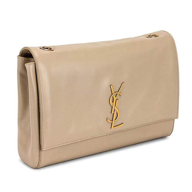Saint Laurent Monogram Kate Crossbody Soft Medium Reversible Ysl Monogram Beige Leather Shoulder Bag - image 4