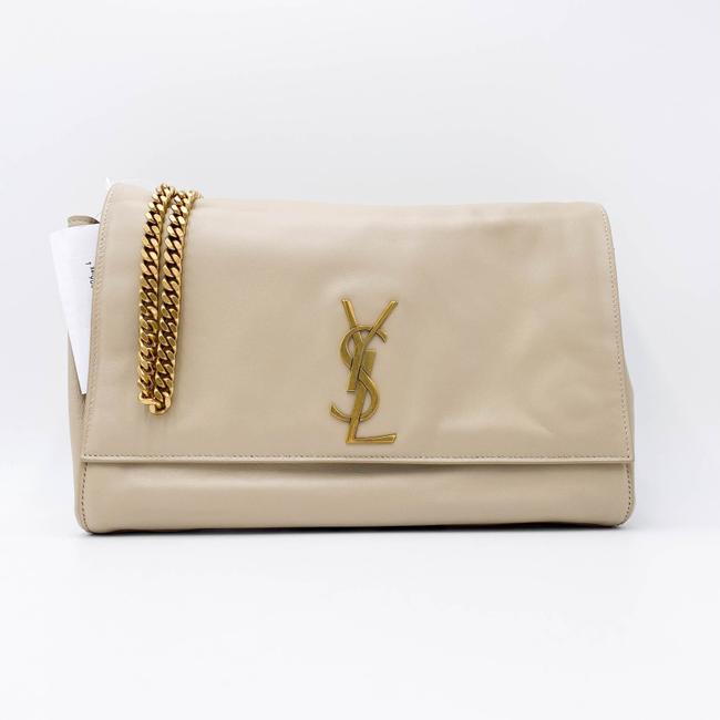 Saint Laurent Monogram Kate Crossbody Soft Medium Reversible Ysl Monogram Beige Leather Shoulder Bag - image 6