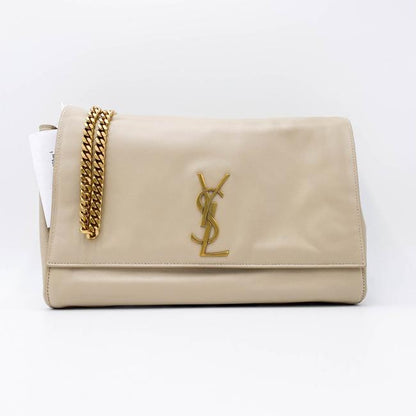 Saint Laurent Monogram Kate Crossbody Soft Medium Reversible Ysl Monogram Beige Leather Shoulder Bag - image 6