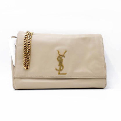 Saint Laurent Monogram Kate Crossbody Soft Medium Reversible Ysl Monogram Beige Leather Shoulder Bag - image 6