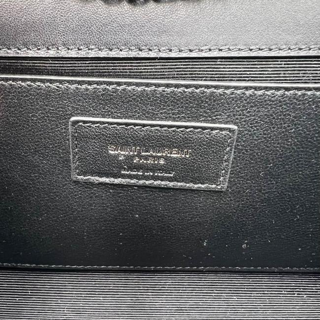 Saint Laurent Monogram Kate Embroidered Stars Small Satchel Bianco Blue Canvas Shoulder Bag - image 12
