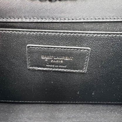 Saint Laurent Monogram Kate Embroidered Stars Small Satchel Bianco Blue Canvas Shoulder Bag - image 12