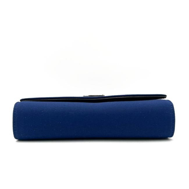 Saint Laurent Monogram Kate Embroidered Stars Small Satchel Bianco Blue Canvas Shoulder Bag - image 6