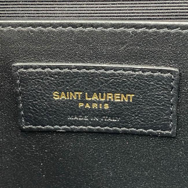 Saint Laurent Monogram Kate Ghw Grain De Poudre Small Satchel Black Leather Shoulder Bag - image 10