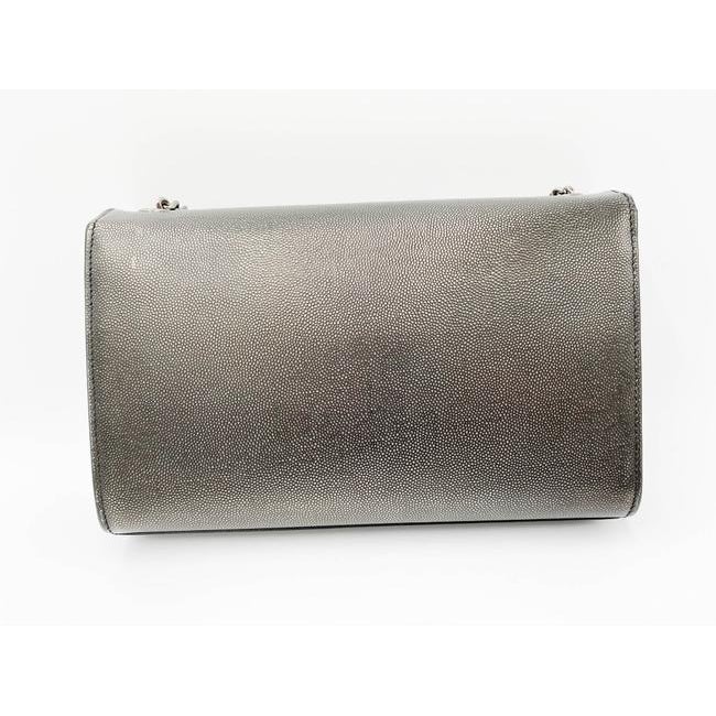 Saint Laurent Monogram Kate Medium Metallic Black Leather Shoulder Bag - image 4