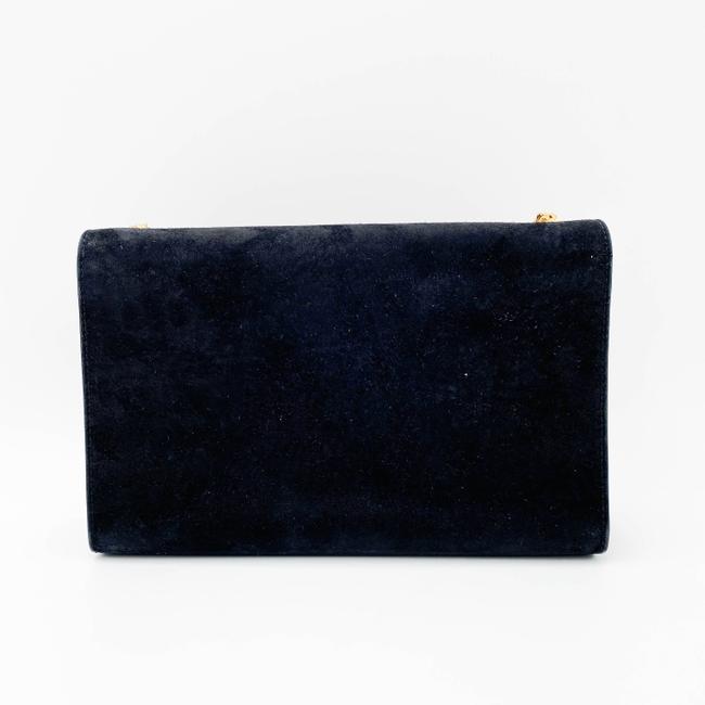 Saint Laurent Monogram Kate Medium Tassel Black Suede Leather Shoulder Bag - photo 4