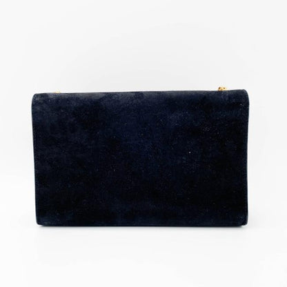 Saint Laurent Monogram Kate Medium Tassel Black Suede Leather Shoulder Bag - photo 4