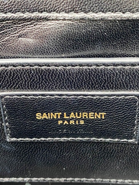 Saint Laurent Monogram Kate Medium Tassel Black Suede Leather Shoulder Bag - photo 9