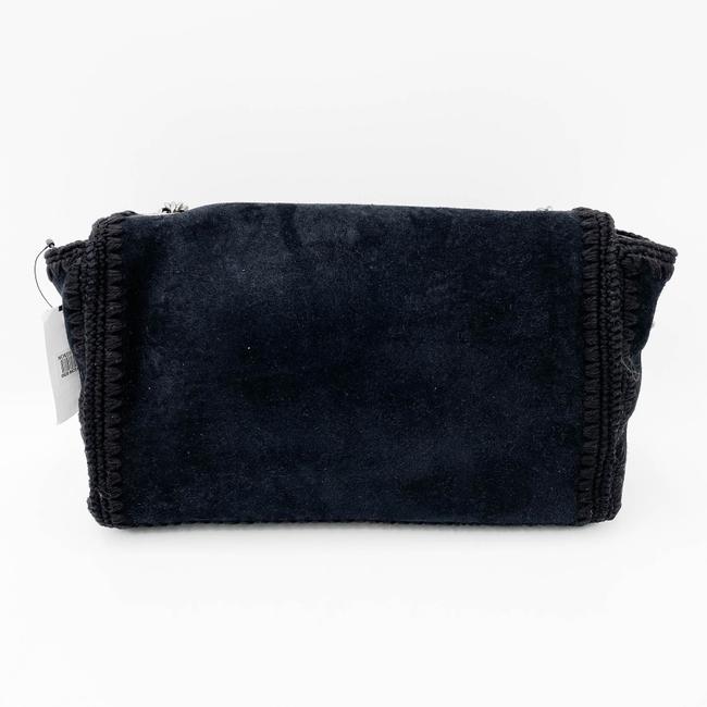 Saint Laurent Monogram Kate Medium Whipstitch Black Suede Leather Shoulder Bag - photo 5