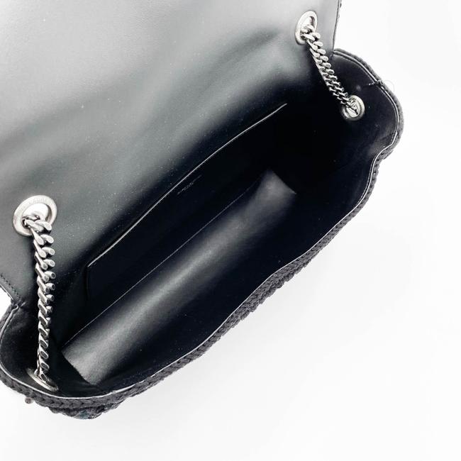 Saint Laurent Monogram Kate Medium Whipstitch Black Suede Leather Shoulder Bag - photo 8