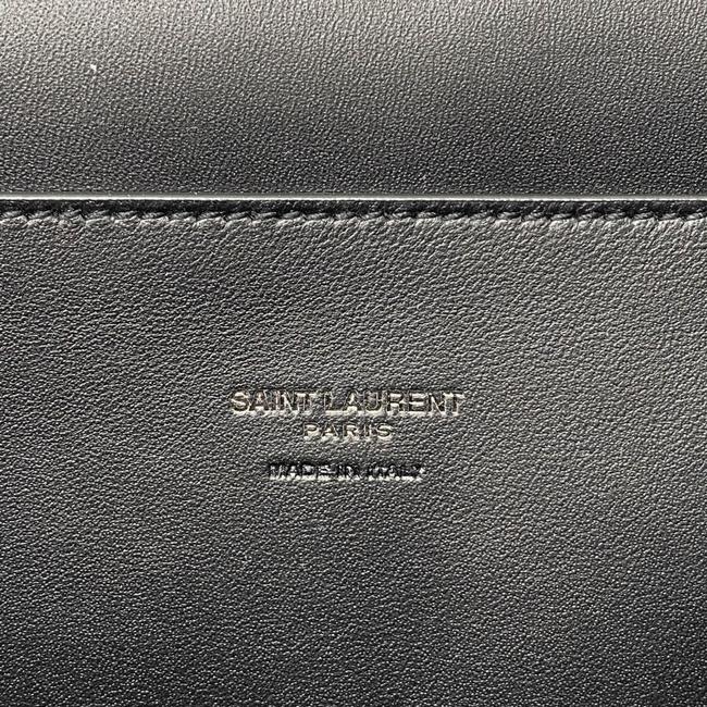 Saint Laurent Monogram Kate Medium Whipstitch Black Suede Leather Shoulder Bag - photo 10
