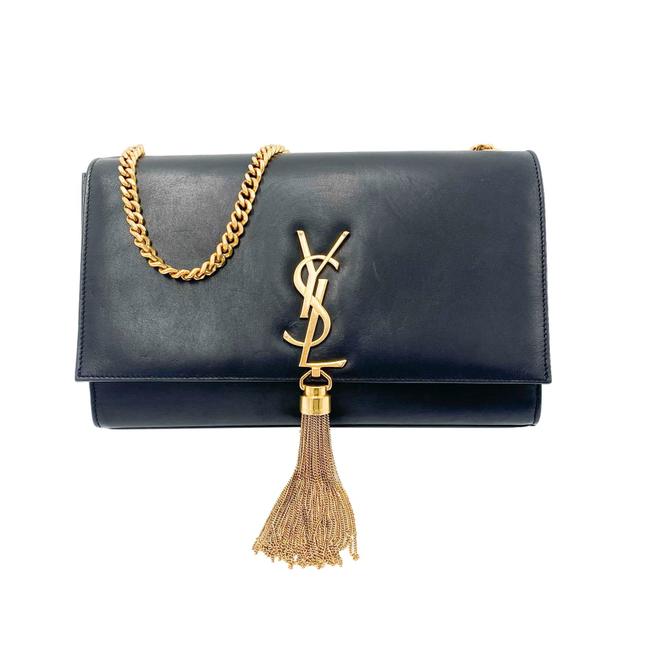 Saint Laurent Monogram Kate Medium with Tassel In Smooth Black Leather Cross Body Bag - photo 1