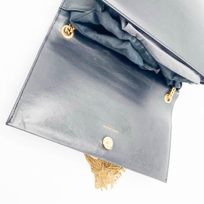Saint Laurent Monogram Kate Medium with Tassel In Smooth Black Leather Cross Body Bag - photo 9