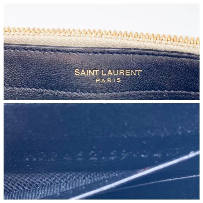 Saint Laurent Monogram Kate Pale Textured Grained Metallic Gold Leather Cross Body Bag - photo 12