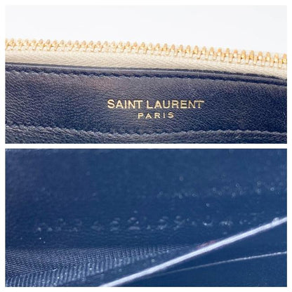 Saint Laurent Monogram Kate Pale Textured Grained Metallic Gold Leather Cross Body Bag - photo 12