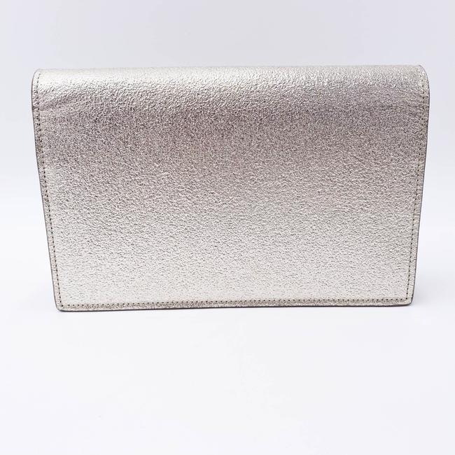 Saint Laurent Monogram Kate Pale Textured Grained Metallic Gold Leather Cross Body Bag - photo 6