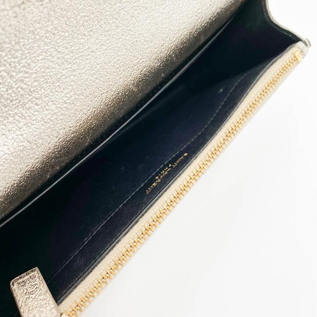 Saint Laurent Monogram Kate Pale Textured Grained Metallic Gold Leather Cross Body Bag - photo 10