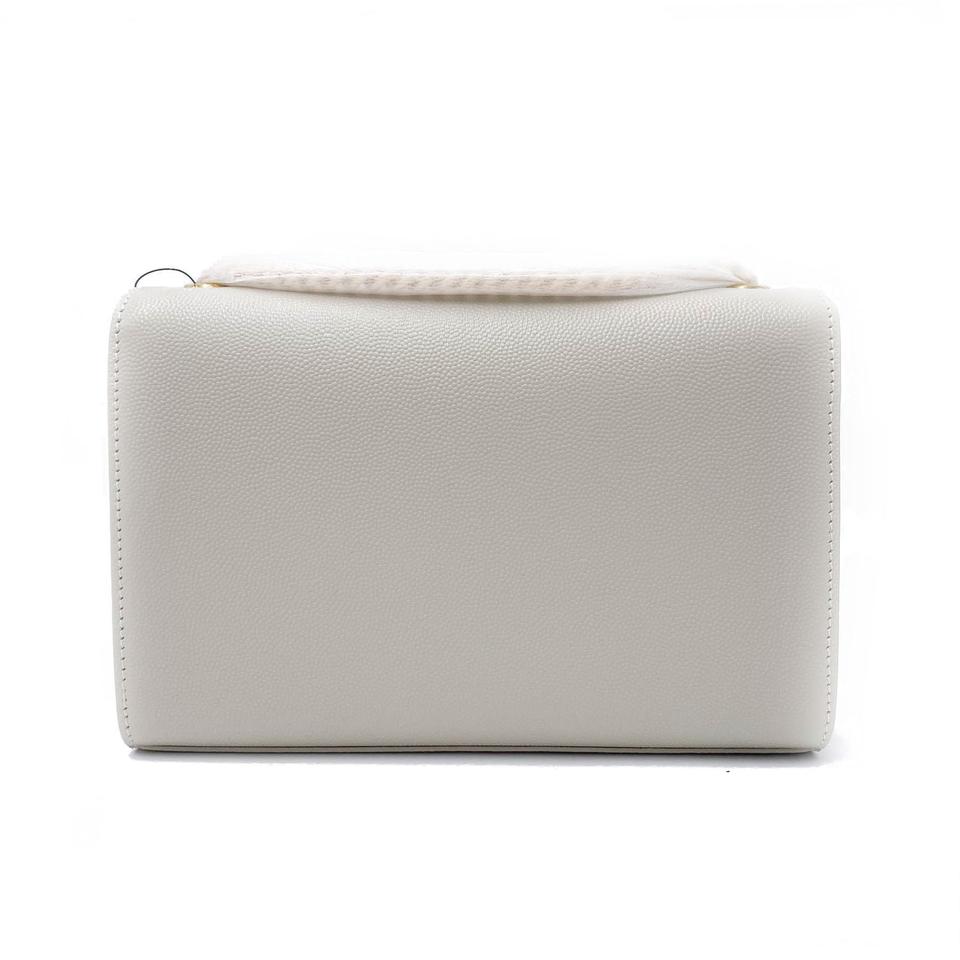 Saint Laurent Monogram Kate Small Crema Soft Monogram Chain Ghw White Leather Cross Body Bag - image 7