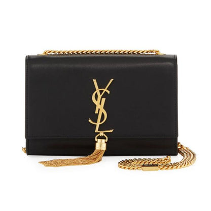 Saint Laurent Monogram Kate Small Smooth Tassel On Chain Black Calfskin Leather Shoulder Bag - image 12