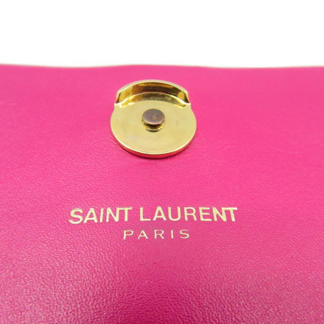 Saint Laurent Monogram Kate Smooth Medium Classic Tassel Fuchsia Pink Calfskin Leather Shoulder Bag - image 11