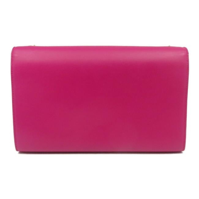 Saint Laurent Monogram Kate Smooth Medium Classic Tassel Fuchsia Pink Calfskin Leather Shoulder Bag - image 3