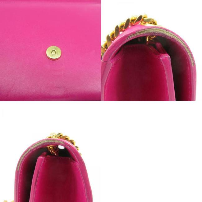 Saint Laurent Monogram Kate Smooth Medium Classic Tassel Fuchsia Pink Calfskin Leather Shoulder Bag - image 8