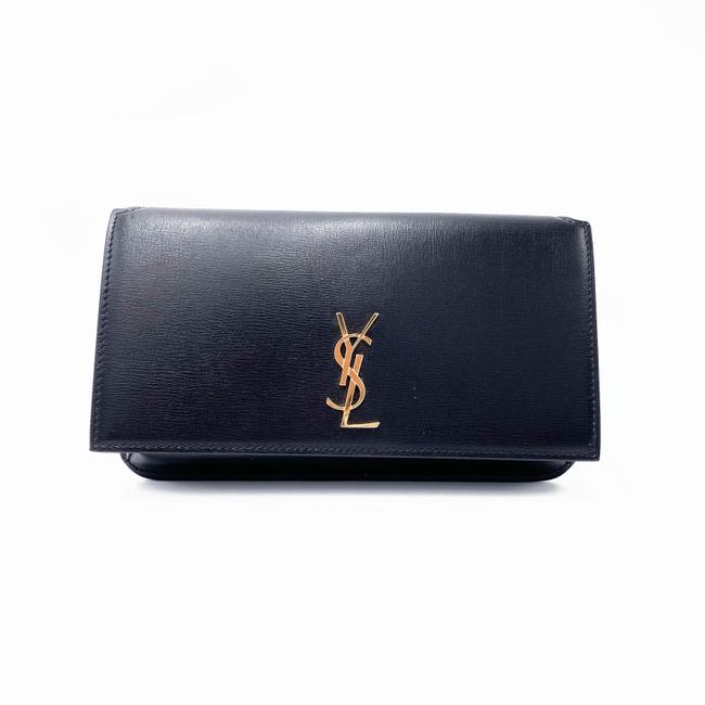 Saint Laurent Monogram Kate Ysl Phone Holder with Strap In Smooth Black Leather Cross Body Bag - image 5