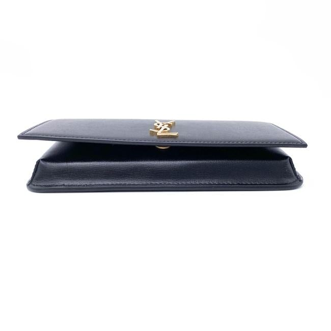 Saint Laurent Monogram Kate Ysl Phone Holder with Strap In Smooth Black Leather Cross Body Bag - image 8