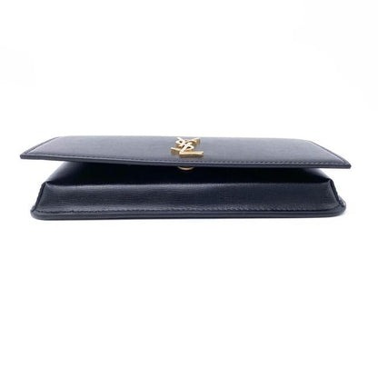 Saint Laurent Monogram Kate Ysl Phone Holder with Strap In Smooth Black Leather Cross Body Bag - image 8