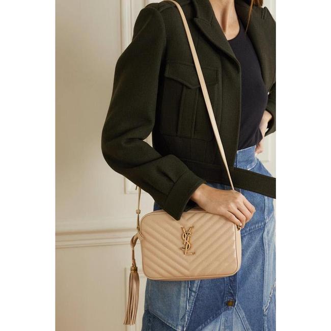 Saint Laurent Monogram Lou Camera Calfskin Matelasse Beige Leather Cross Body Bag - image 3