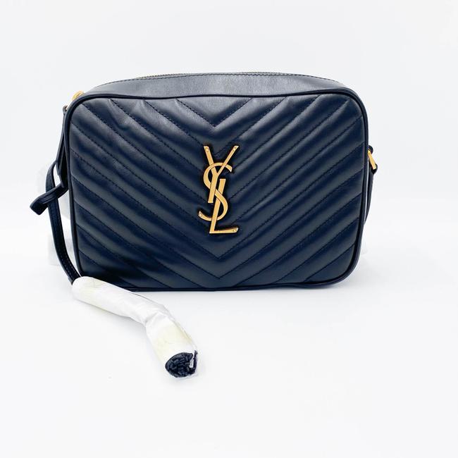 Saint Laurent Monogram Lou Camera Calfskin Matelasse Black Leather Cross Body Bag - photo 4