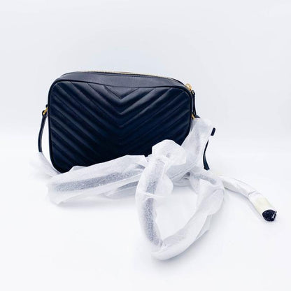 Saint Laurent Monogram Lou Camera Calfskin Matelasse Black Leather Cross Body Bag - photo 6