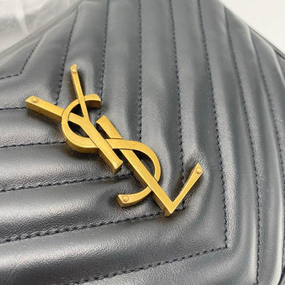 Saint Laurent Monogram Lou Camera Calfskin Matelasse Black Leather Cross Body Bag - photo 8