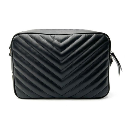 Saint Laurent Monogram Lou Camera Calfskin Matelasse Black Leather Shoulder Bag - image 5